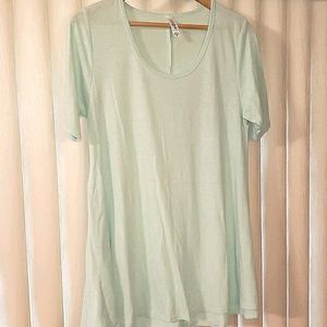 LulaRoe Perfect Tee - Mint Green Size L